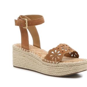 DSW- Crown Vintage Suede Wedge Sandals 7.5